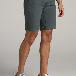 American Tall Everyday Comfort 5 Pocket Short for Tall Men in Soft Green Size 34